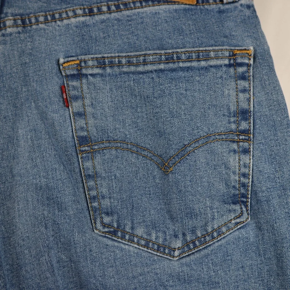 Levis 505 Jeans Mens 36x32 Blue Denim Baggy‎ Fit Straight Leg Medium Wash Pants